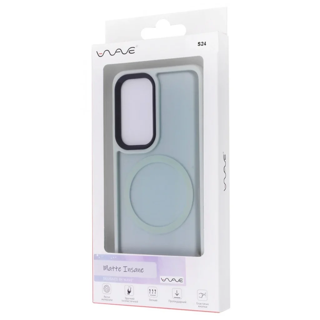 Чохол WAVE Matte Insane Case with MagSafe Samsung Galaxy S24 Midnight Blue