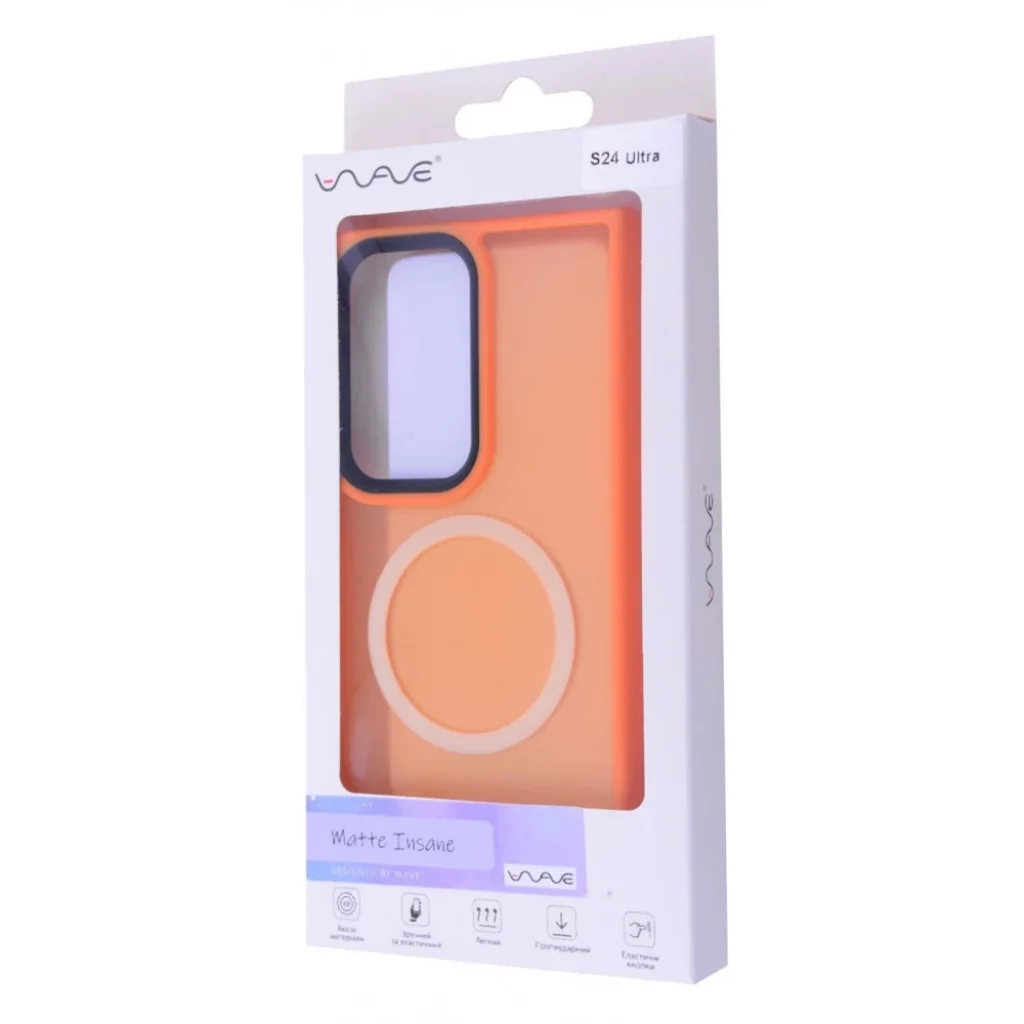 Чохол WAVE Matte Insane Case with MagSafe Samsung Galaxy S24 Ultra Light Purple