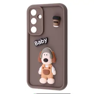 Колір: Коричневий - Чохол Pretty Things Case Samsung Galaxy A55 Brown/Baby