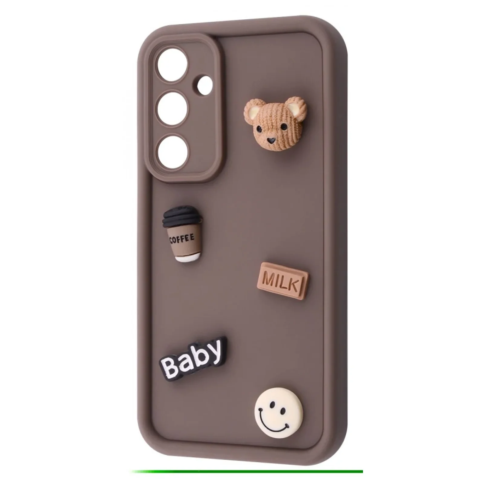 Чехол Pretty Things Case Samsung Galaxy A55 Brown/Bear