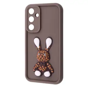 Колір: Коричневий - Чохол Pretty Things Case Samsung Galaxy A55 Brown/Rabbit