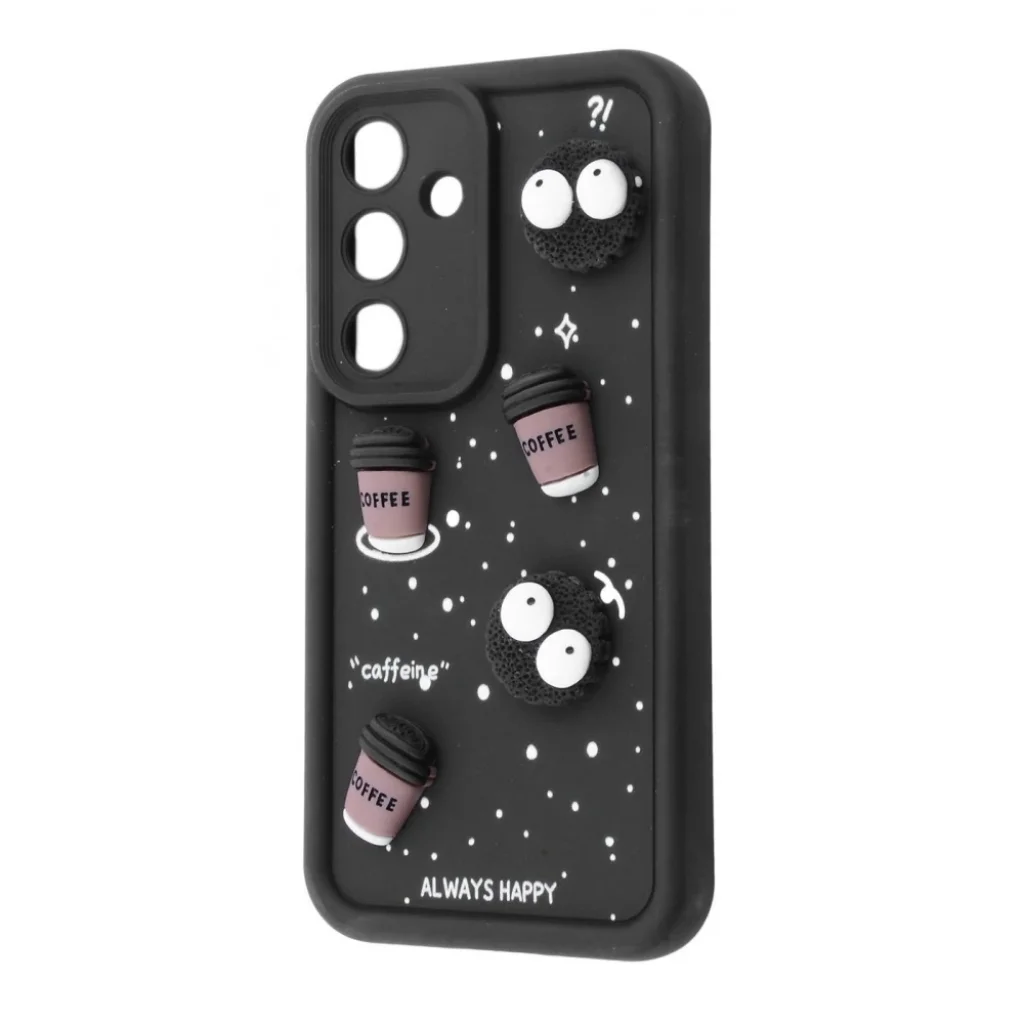 Чехол Pretty Things Case Samsung Galaxy S23 FE Black/Coffee