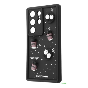 Колір: Чорний - Чохол Pretty Things Case Samsung Galaxy S24 Ultra Black/Coffee