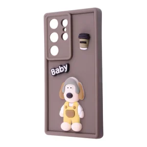 Колір: Коричневий - Чохол Pretty Things Case Samsung Galaxy S24 Ultra Brown/Baby