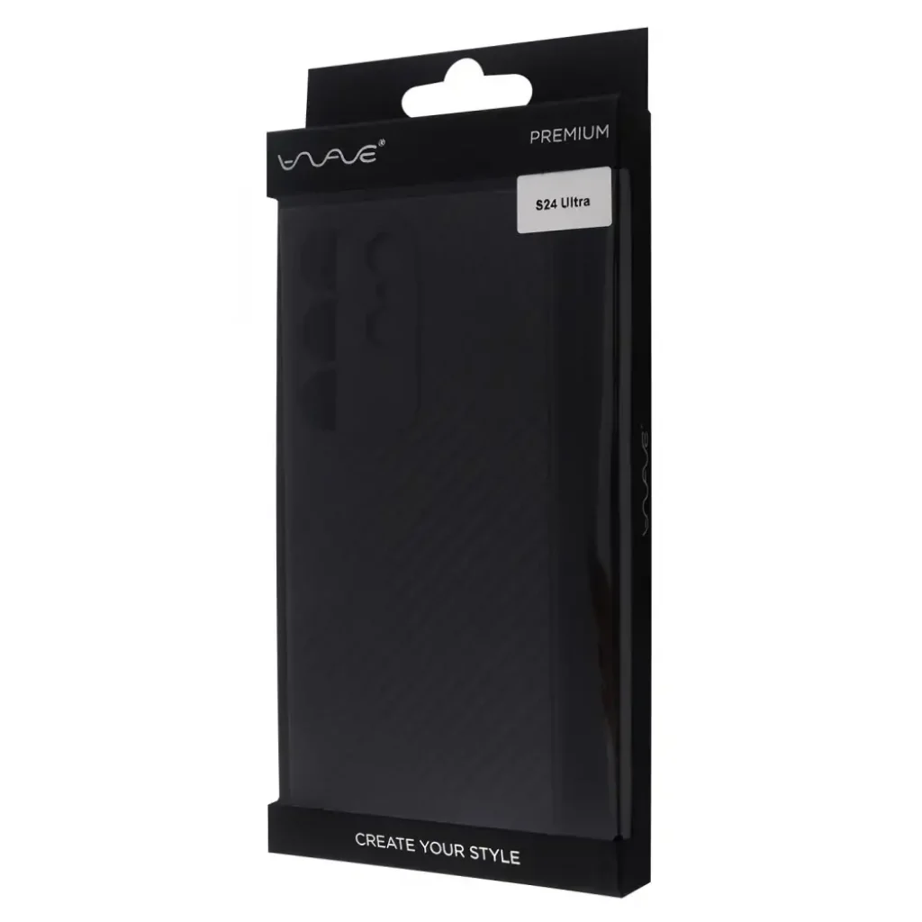 Чохол WAVE Premium Carbon Slim with Magnetic Ring Samsung Galaxy S24 Ultra Black