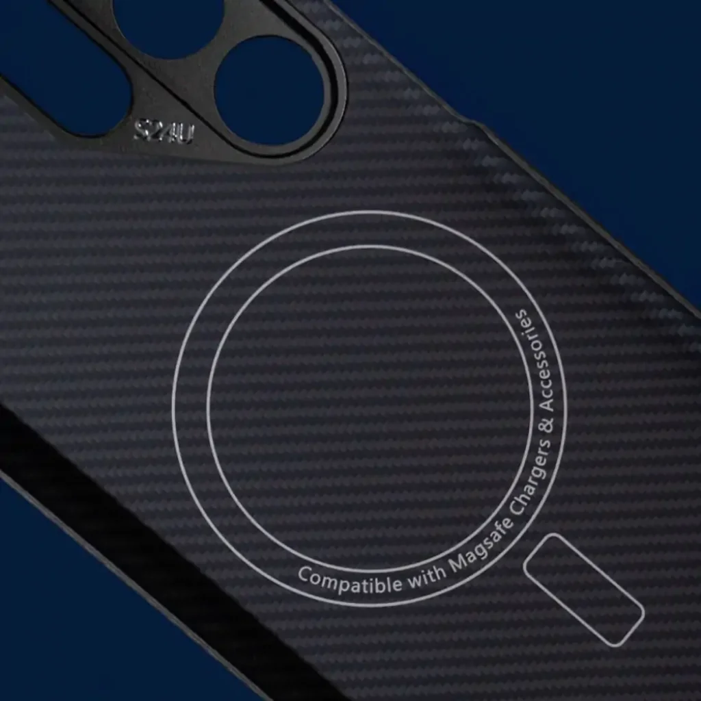 Чохол WAVE Premium Carbon Slim with Magnetic Ring Samsung Galaxy S24 Ultra Black