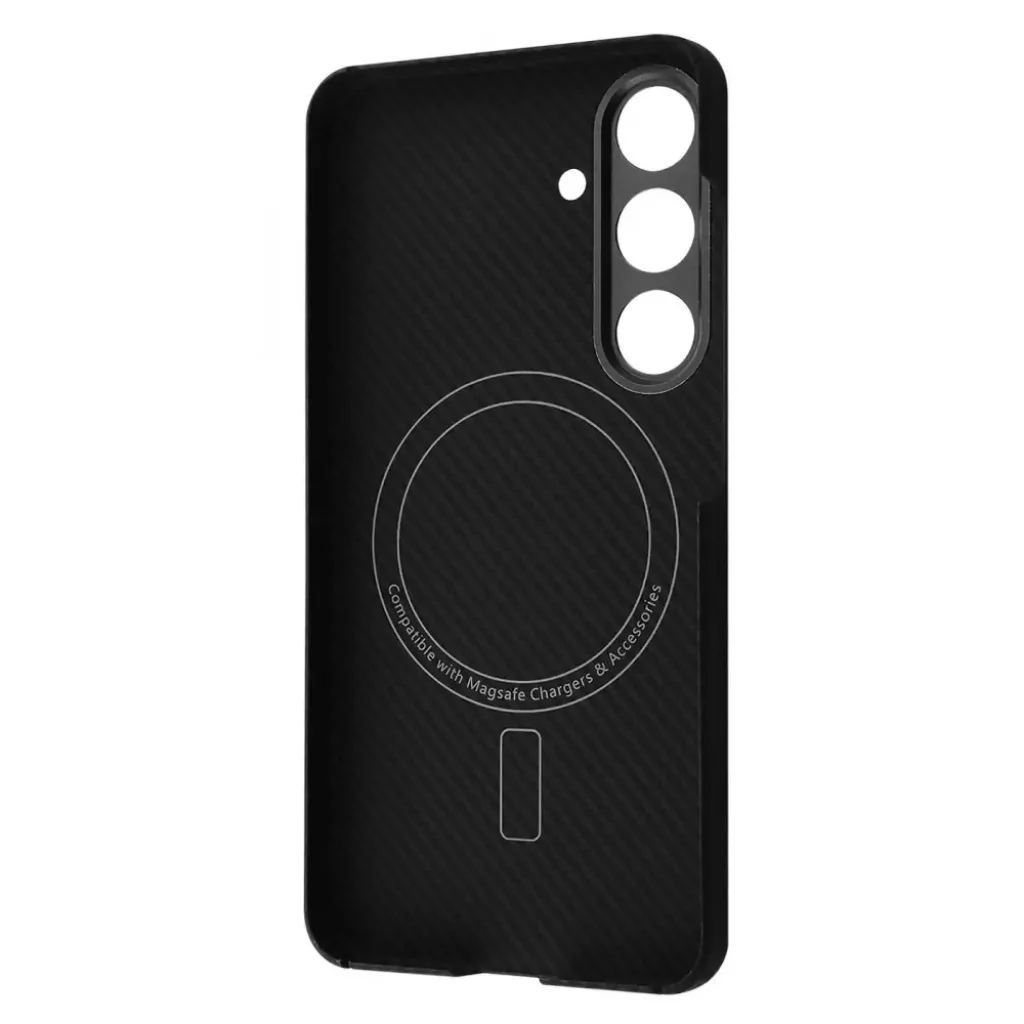 Чохол WAVE Premium Carbon Slim with Magnetic Ring Samsung Galaxy S24 Black