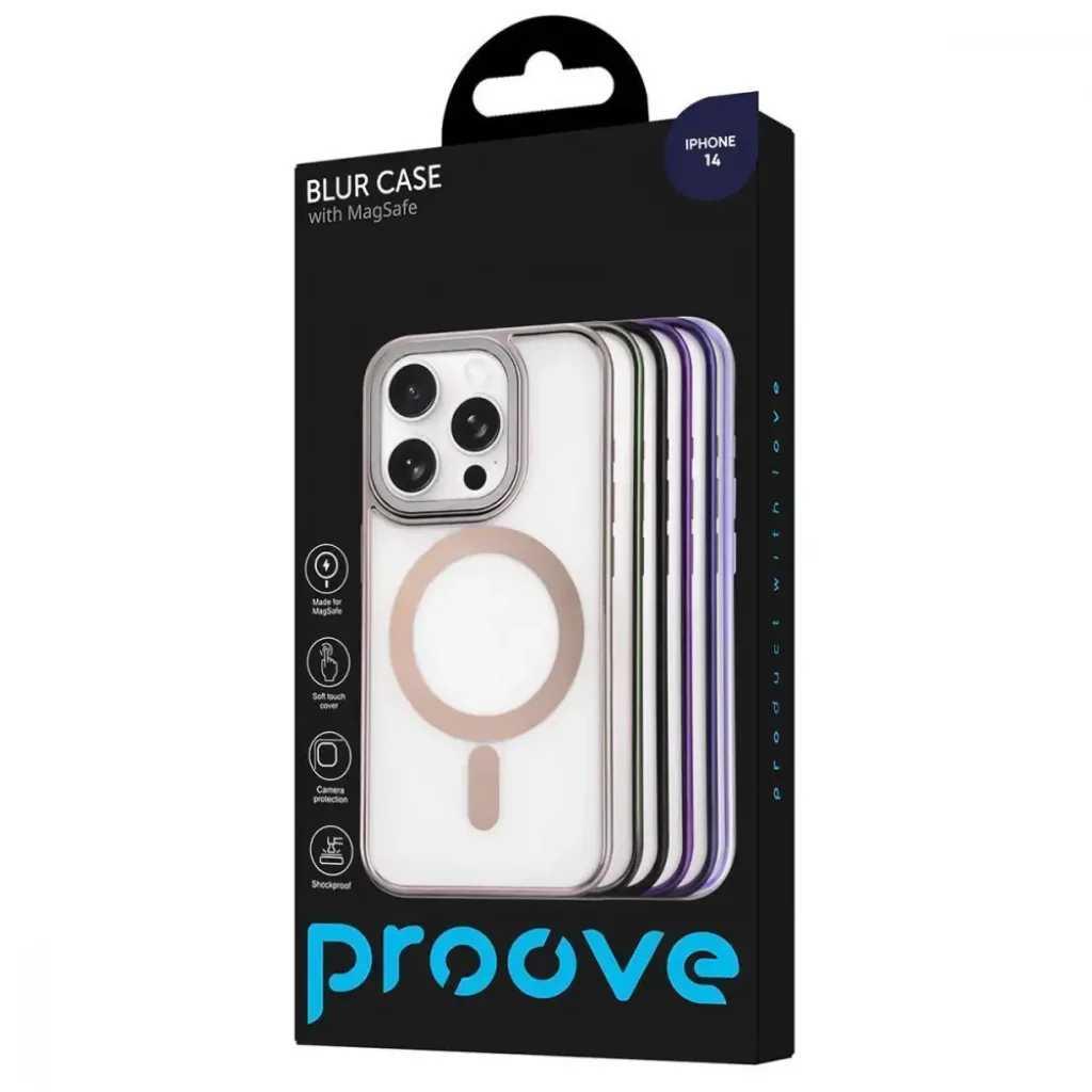 Чохол Proove Blur Case with Magnetic Ring iPhone 14 Natural Titanium