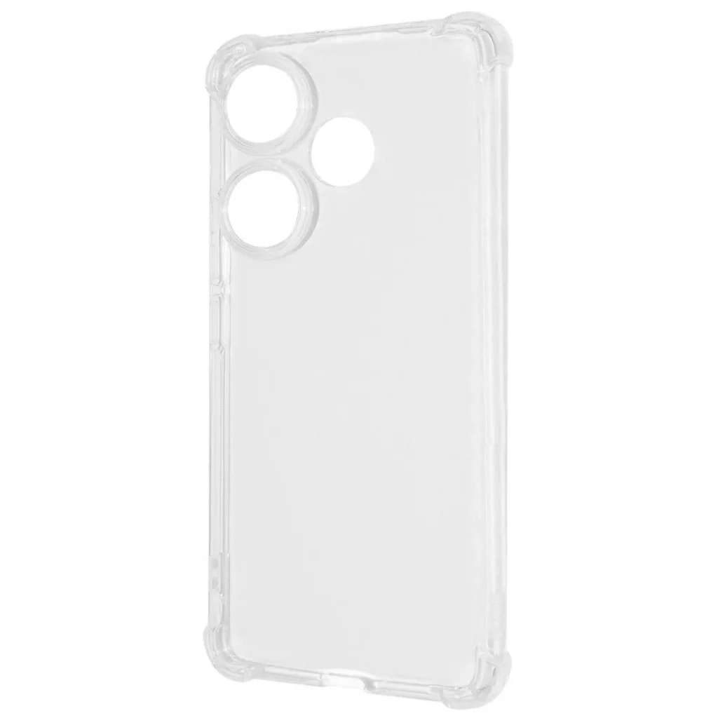 Чехол WXD Silicone 0.8 mm HQ Poco F6, Redmi Turbo 3 clear