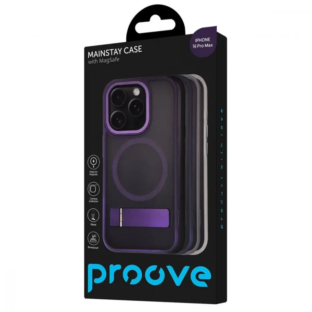 Чохол Proove Mainstay Case with Magnetic Ring iPhone 16 Pro Max White, PCMCIP16PM14