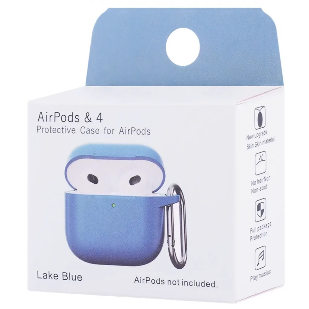 Чохол Silicone Case New with Clip for AirPods 4 Yellow