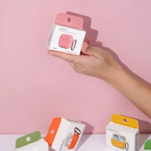 Чохол Silicone Case New with Clip for AirPods 4 Yellow
