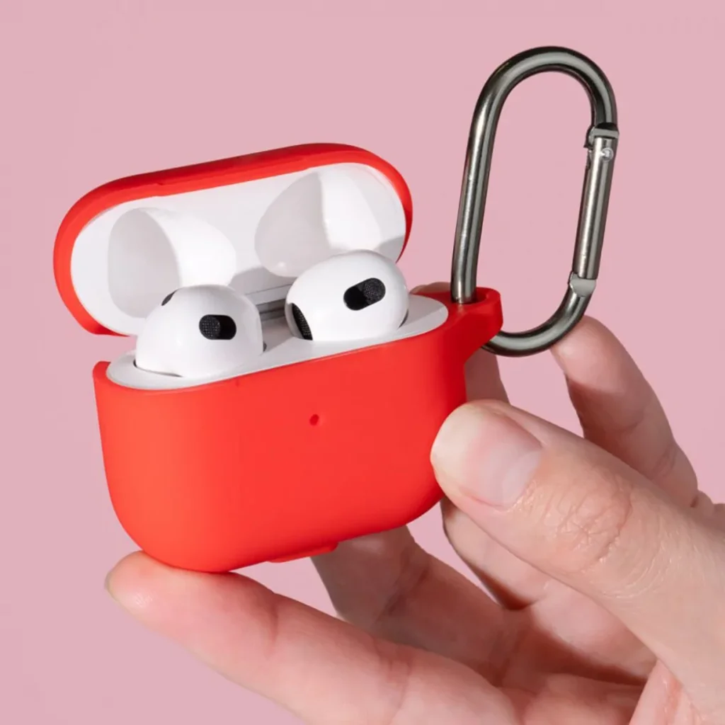 Чохол Silicone Case New with Clip for AirPods 4 Yellow