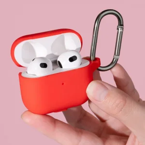 Чохол Silicone Case New with Clip for AirPods 4 Yellow