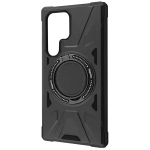 Цвет: Черный - WAVE Iron Grip with Magnetic Ring Samsung Galaxy S25 Ultra Black