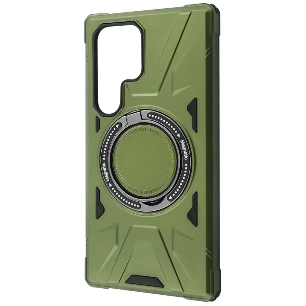 WAVE Iron Grip with Magnetic Ring Samsung Galaxy S25 Ultra Dark Green