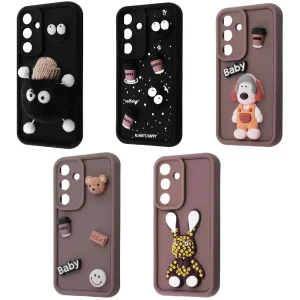 Чохол Pretty Things Case Samsung Galaxy A36, Samsung Galaxy A56 Brown/Fluffy White