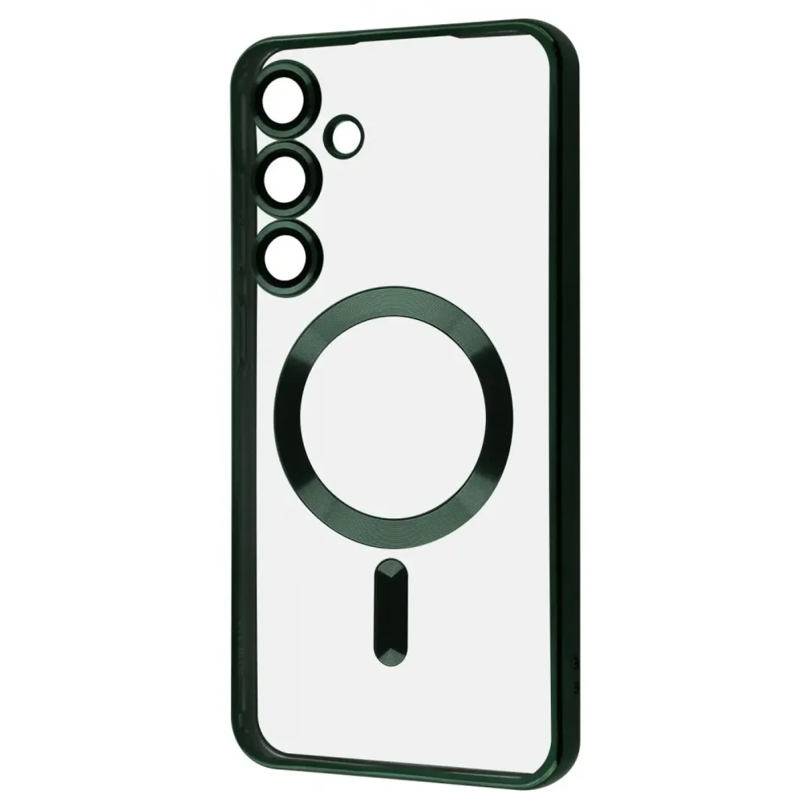 Чохол WAVE Metal Color Case with Magnetic Ring Samsung Galaxy S25 Dark Green
