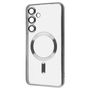 Цвет: Серебристый - Чехол WAVE Metal Color Case with Magnetic Ring Samsung Galaxy S25 Plus Silver