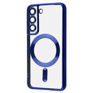 Цвет: Синий - Чехол WAVE Metal Color Case with Magnetic Ring Samsung Galaxy S25 Plus Midnight Blue