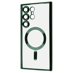 Цвет: Зеленый - Чехол WAVE Metal Color Case with Magnetic Ring Samsung Galaxy S25 Ultra Dark Green