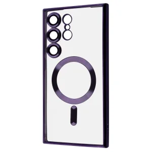 Цвет: Фиолетовый - Чехол WAVE Metal Color Case with Magnetic Ring Samsung Galaxy S25 Ultra Deep Purple