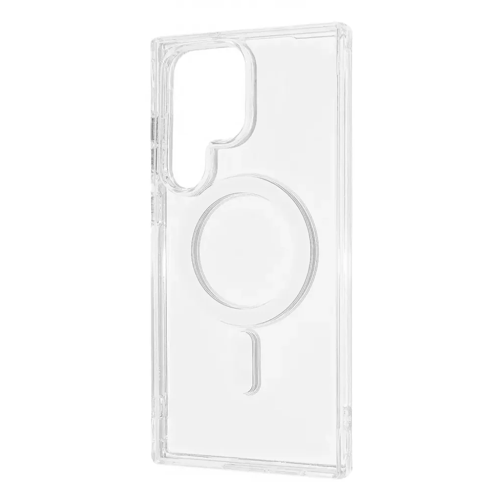 Чехол WAVE Clear Case (PC+TPU) with Magnetic Ring Samsung Galaxy S25 Ultra Clear