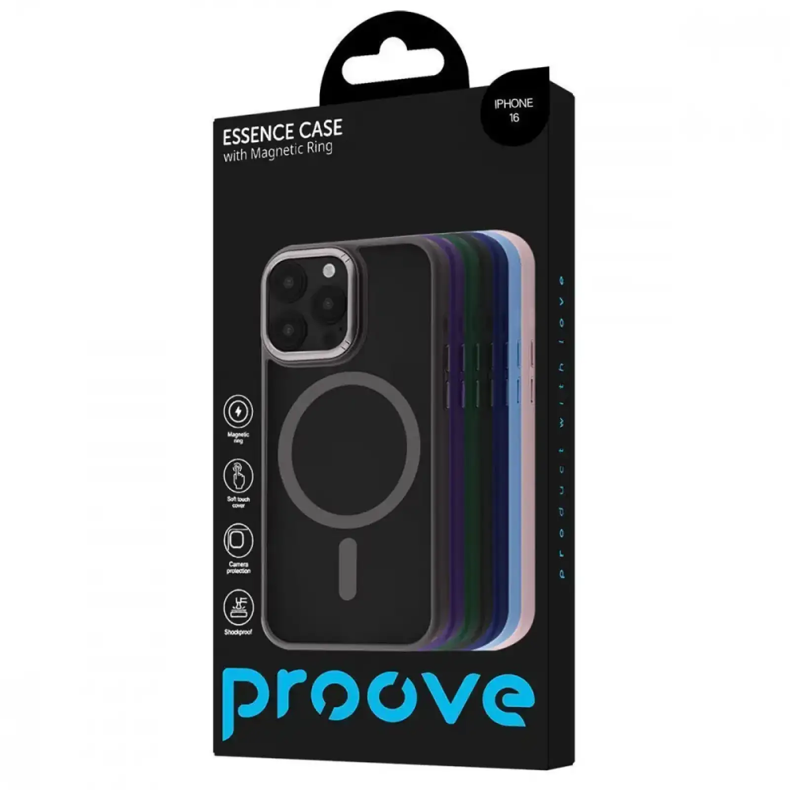 Чохол Proove Essence Case with Magnetic Ring iPhone 16e, iPhone 17e Deep purple