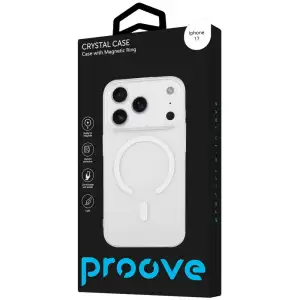 Чехол Proove Crystal Case with Magnetic Ring iPhone 17 Transparent