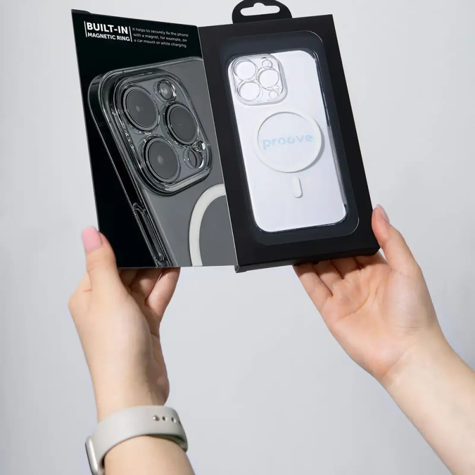 Чехол Proove Crystal Case with Magnetic Ring iPhone 17 Pro Max Deep Blue