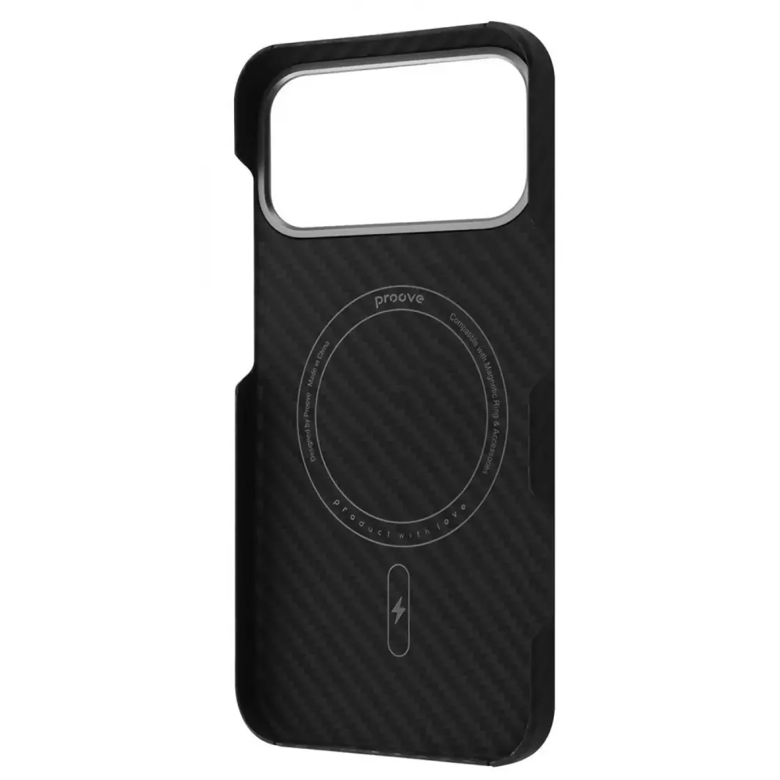 Чохол Proove Carbon Slim with Magnetic Ring iPhone 17 Pro Black