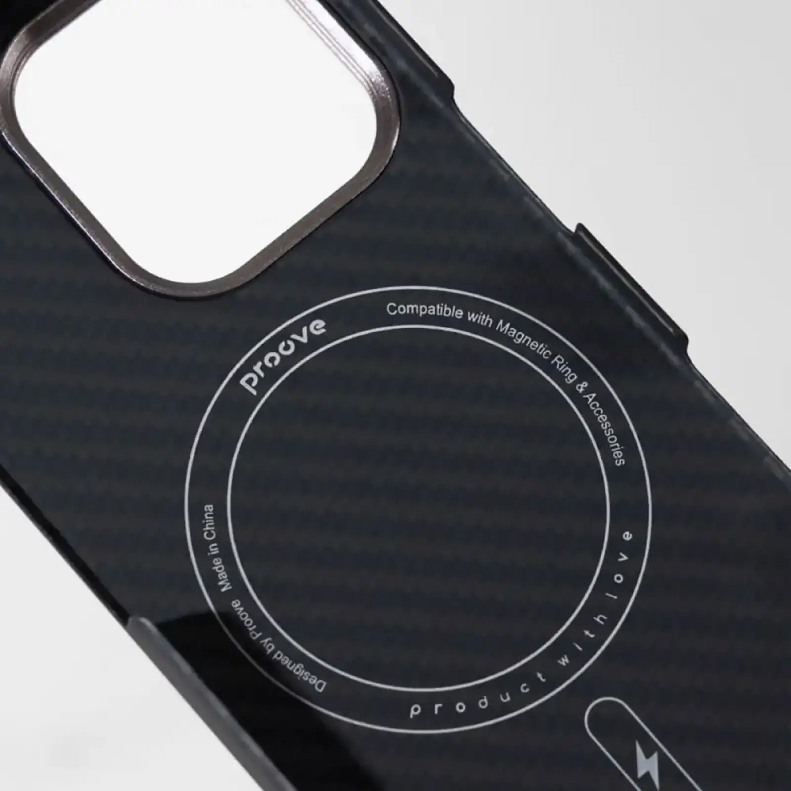 Чохол Proove Carbon Slim with Magnetic Ring iPhone 17 Pro, iPhone 18 Pro Light Blue