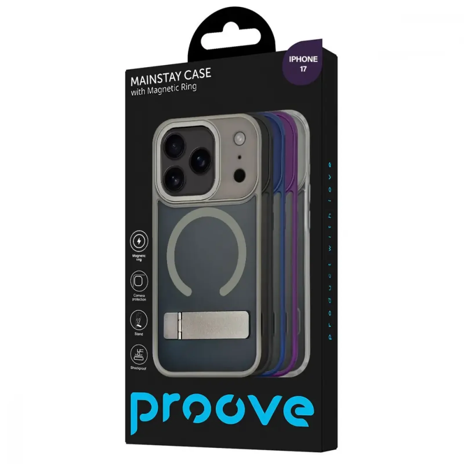 Чехол Proove Mainstay Case with Magnetic Ring iPhone 17 Gray