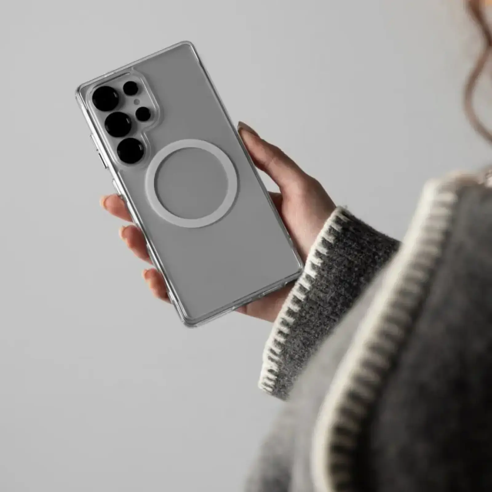 Чохол WAVE Clear Case (PC+TPU) with Magnetic Ring Samsung Galaxy Flip7