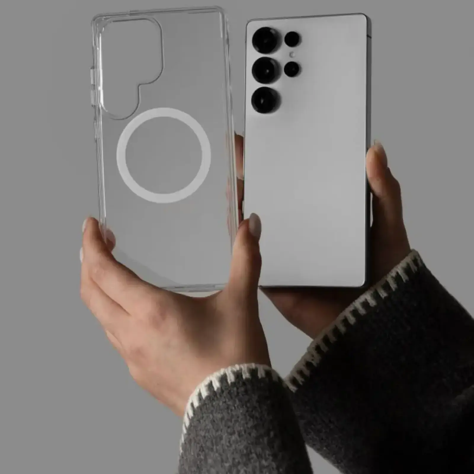 Чохол WAVE Clear Case (PC+TPU) with Magnetic Ring Samsung Galaxy Flip7