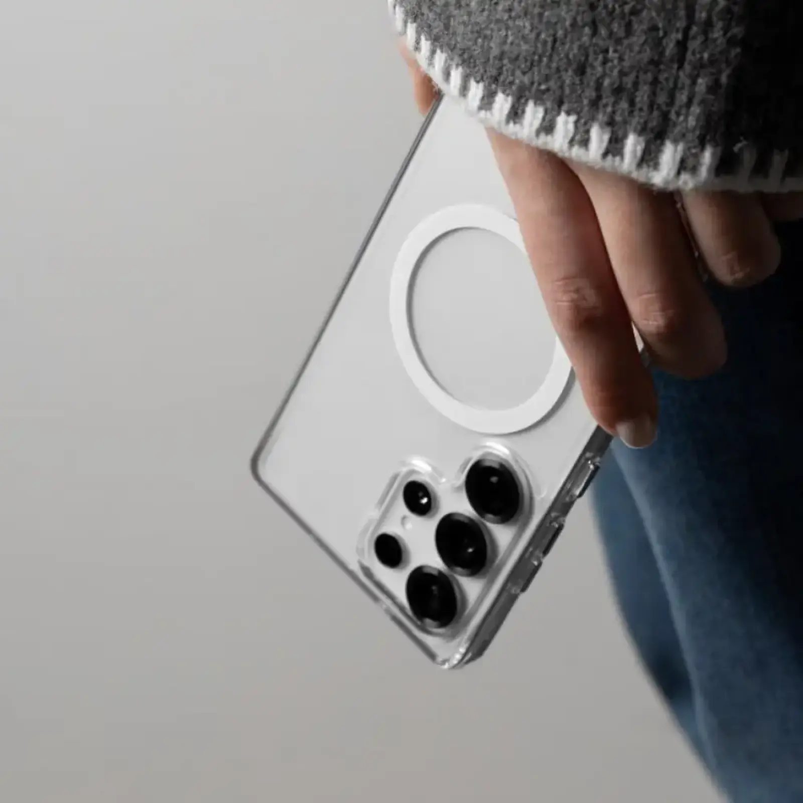 Чохол WAVE Clear Case (PC+TPU) with Magnetic Ring Samsung Galaxy Flip7