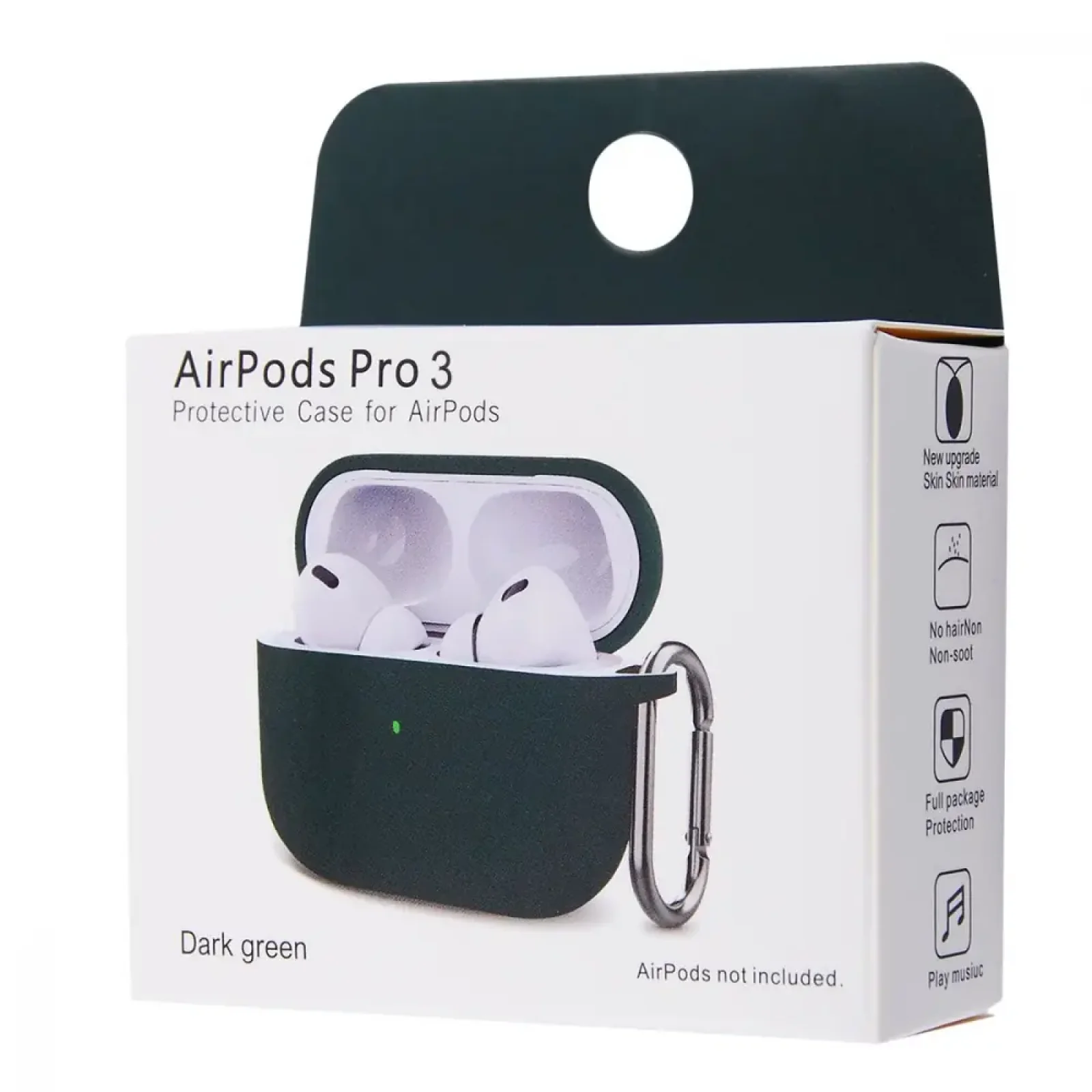 Чохол Silicone Case New for AirPods Pro 3 Luminescent White