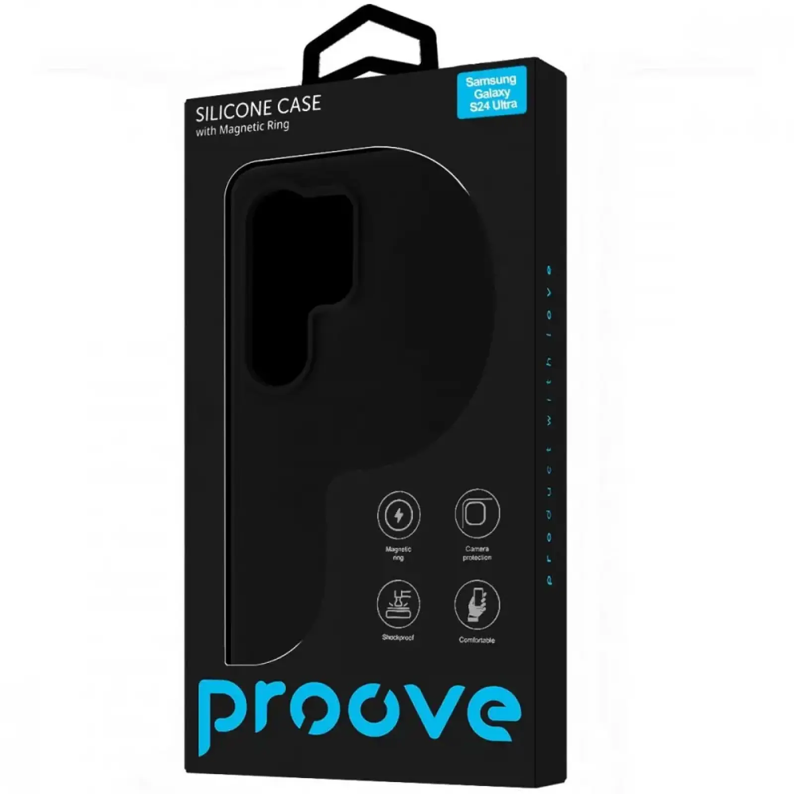 Чехол Proove Silicone Case with Magnetic Ring Samsung Galaxy S24 Ultra Black