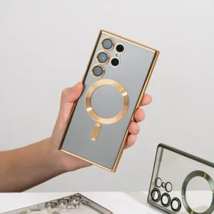 Чехол WAVE Metal Color Case with Magnetic Ring Samsung Galaxy S25 FE Gold