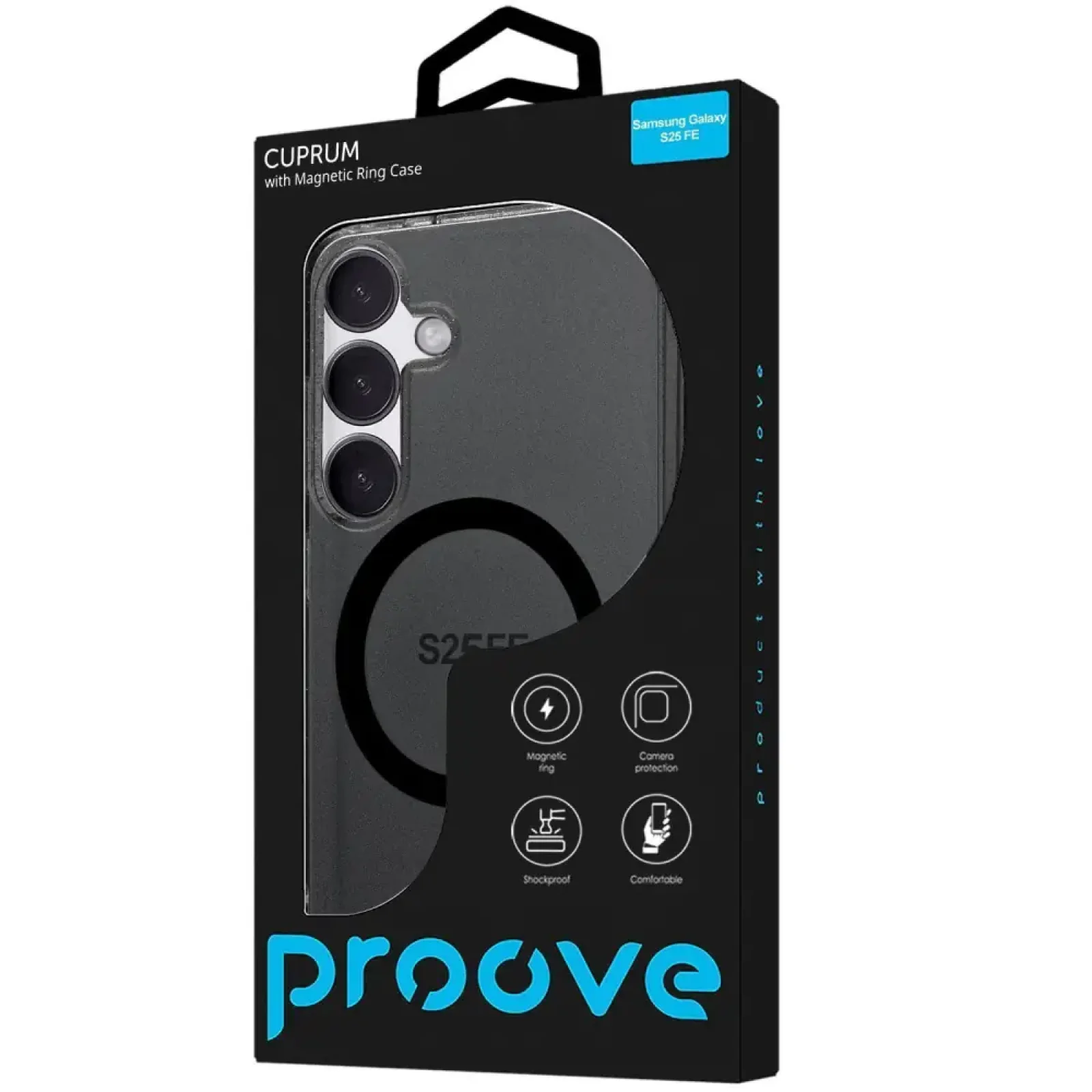 Чехол Proove Cuprum Case with Magnetic Ring Samsung Galaxy S25 FE Black