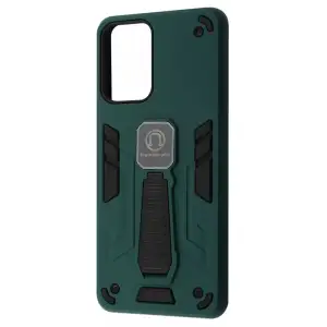Цвет: Зеленый - Чехол Armor Magnetic Motorola Moto G06/G06 Power Dark Green