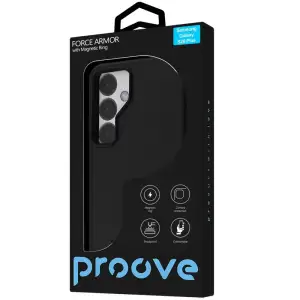 Чехол Proove Force Armor Case with Magnetic Ring Samsung Galaxy S26 Plus Black (PCFASGSP2602)