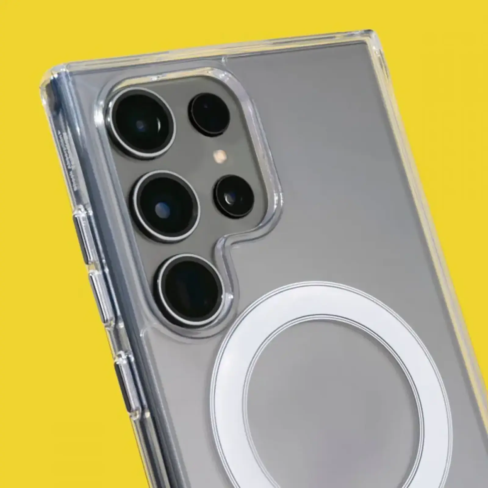 Чохол WAVE Clear Case (PC+TPU) with Magnetic Ring Samsung Galaxy S26 Ultra Clear