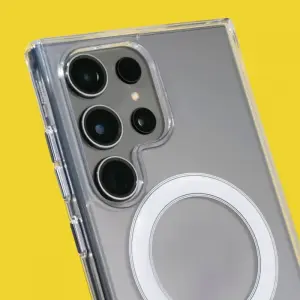 Чохол WAVE Clear Case (PC+TPU) with Magnetic Ring Samsung Galaxy S26 Ultra Clear