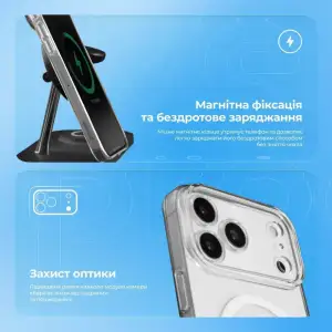 Чохол Proove Crystal Case with Magnetic Ring iPhone 18 Pro Light Blue