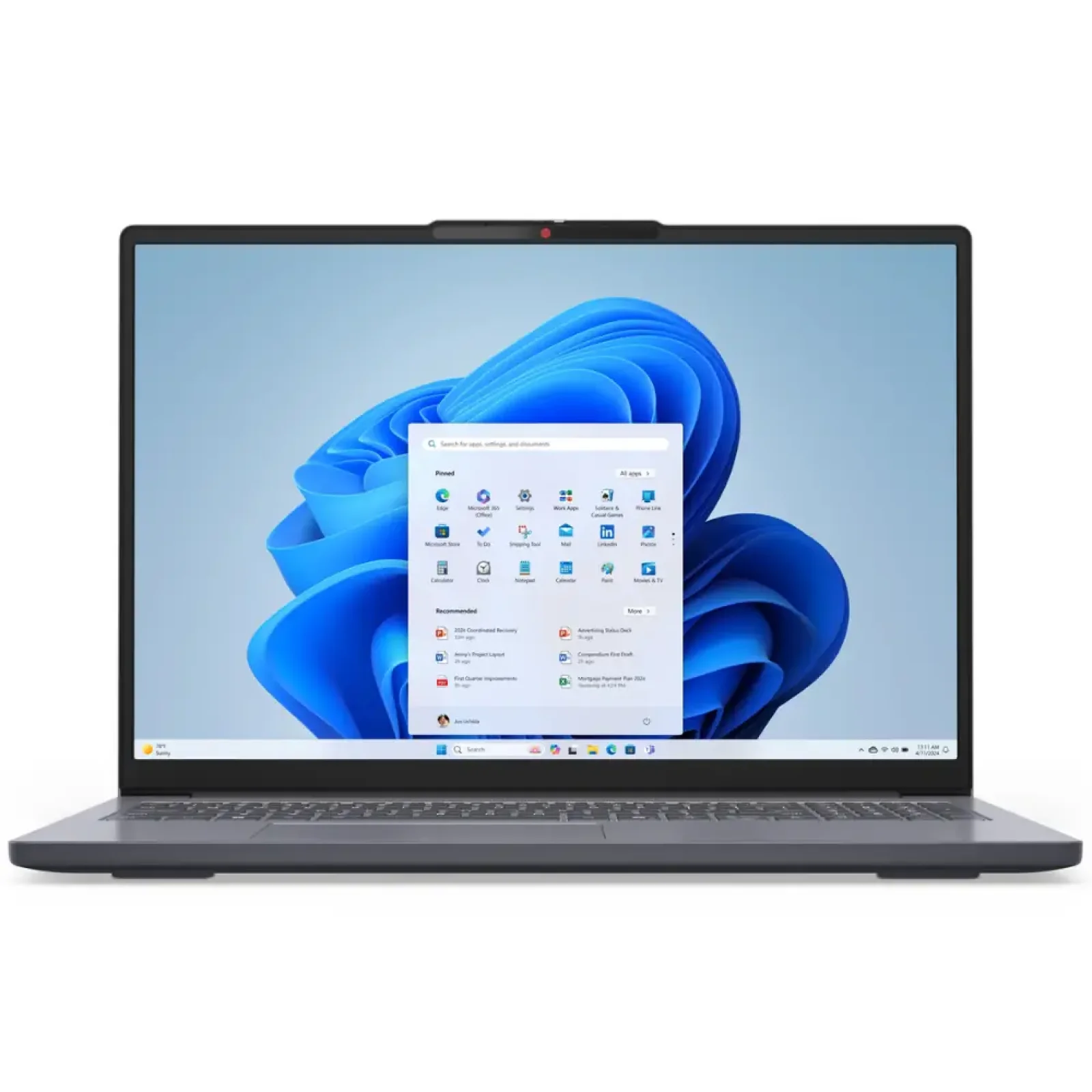 Ноутбук Lenovo 16FM/R7 7735HS/24/512/UMA/DOS/BL/Luna grey IdeaPad Slim 3 16ARP10 (83K8005ARA) UA