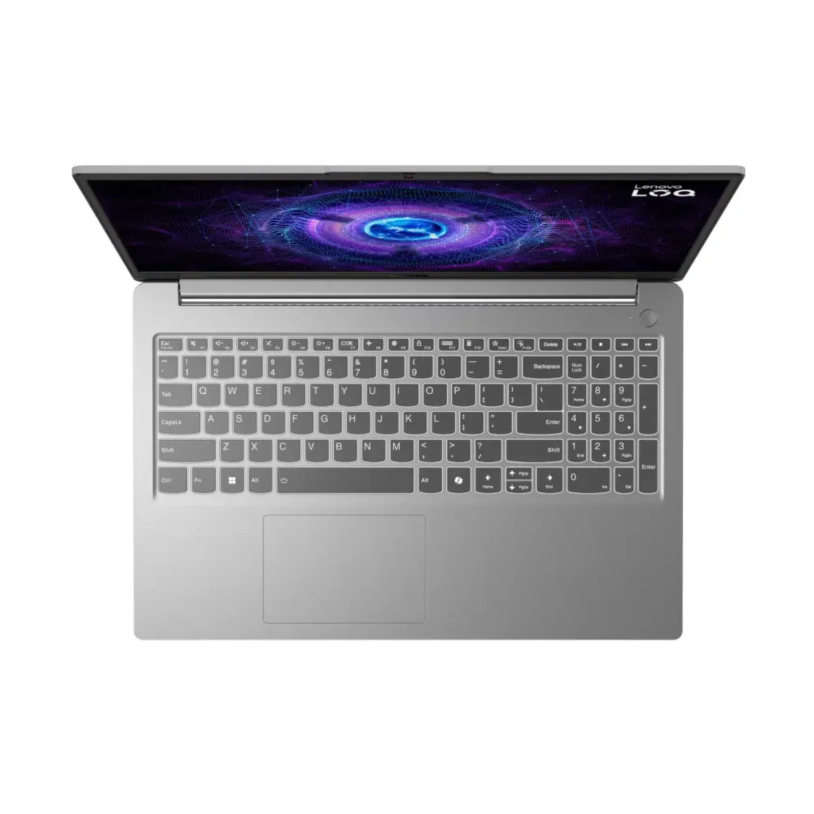 Ноутбук Lenovo 15.6FM/i5-12450HX/16/512/RTX 4050 6GB/DOS/ BL/Luna grey LOQ 15IAX9E (83LK00CDRA) UA