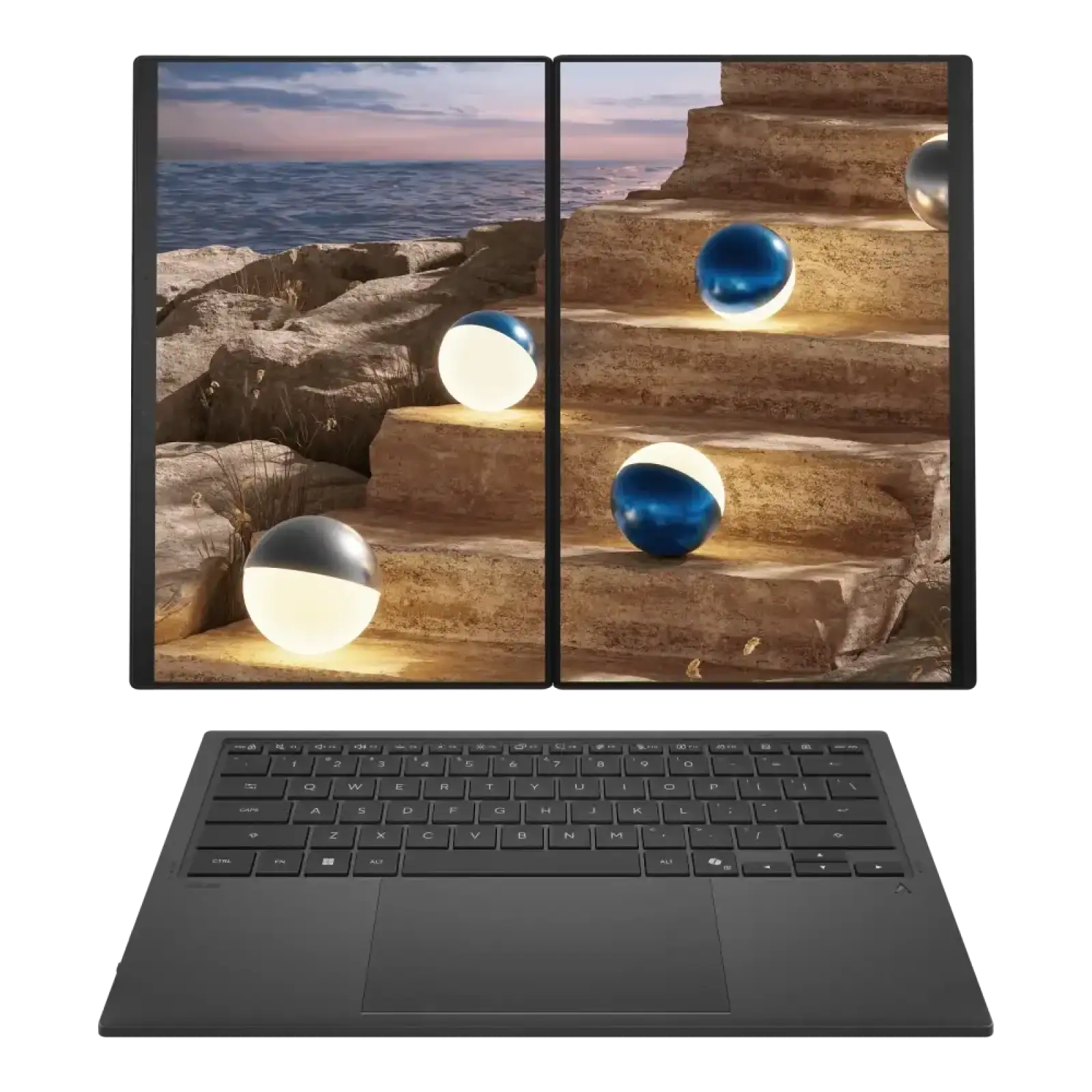 Ноутбук ASUS Zenbook DUO UX8407 Moher Gray (90NB16V1-M00ZC0) UA