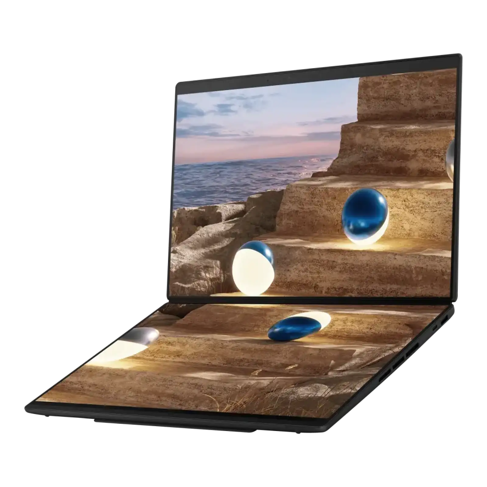 Ноутбук ASUS Zenbook DUO UX8407 Moher Gray (90NB16V1-M00ZC0) UA