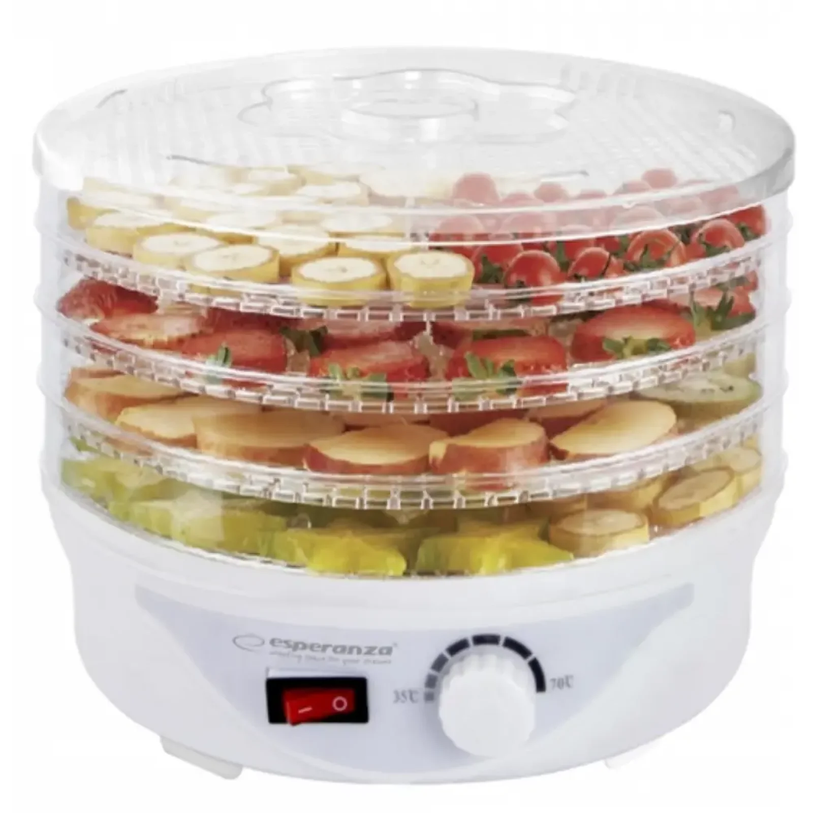 Електросушарка ESPERANZA для фруктів і овочів EKD003 Delicatesse UA